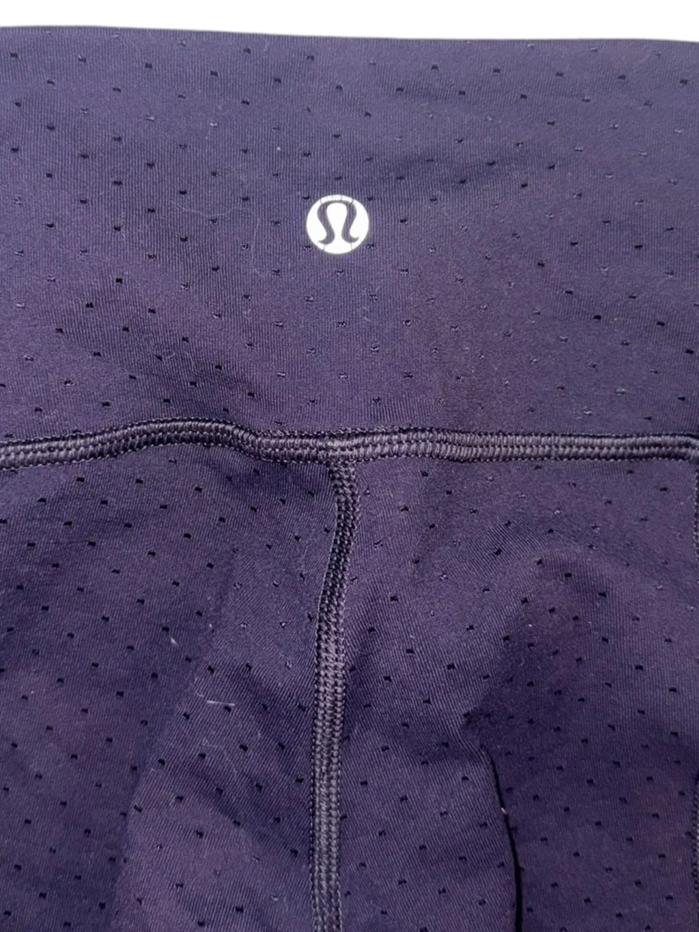 Lululemon Nulu Dark Purple Mesh Panel High Rise Leggings Size 2